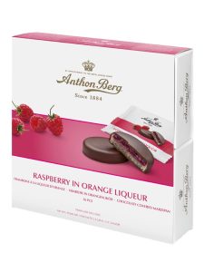Anthon Berg Raspberry in Orange Liqueur, 16 pcs