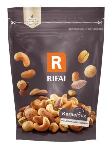 Mixed nuts like peanuts, corn, chickpeas, almonds and pistachios