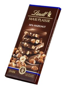 Maxi Plaisir Dark Hazelnut chocolate bar 150g