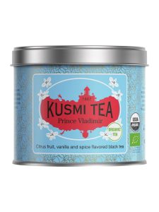 loose tea in tin, organic