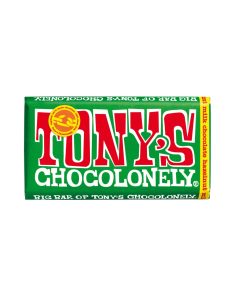 Tony's Chocolonely Fairtrade Milk Chocolate with at least 32% cacao solids and hazelnuts