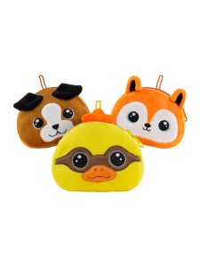 Contains 8 mini lollipops in Fox, Duck and Dog plush pouches.