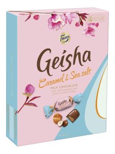 Chocolate with caramel and sea salt flavour