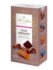 Filled chocolate pralines