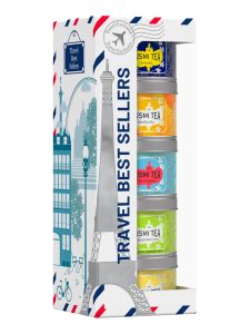 Kusmi gift set of 5 flavored tea and herbal tea miniatures