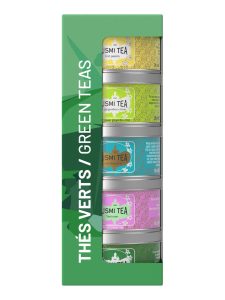 Kusmi gift set with five different organic green teas
