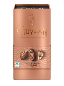 Guylian Belgian chocolate seashells filled with original hazelnut praliné filling in a gift box