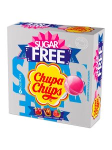 Chupa Chups sugarfree lollipops with fruit flavours (strawberry, cherry and cola)