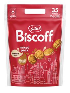 caramel doublebiscuit with vanilla- and biscoffcream