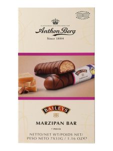 Anthon Berg milk chocolate-covered marzipan bar with taste of Baileys