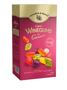 Cavendish & Harvey English winegums in a box