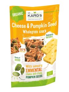 Dr. Karg´s organic wholegrain snack with emmental cheese and pumpkin seeds