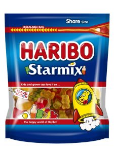 HARIBO Starmix mix of fruit gums, cola-flavored gums and sweet foam gums 250g