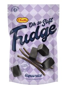 Cloetta fudge with licorice flavour
