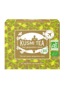 Kusmi organic green tea with ginger-lemon flavor