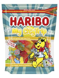 Haribo My CityTrip fruit gums in the shape of 10 European landmarks
