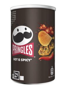 Pringles chips with hot & spicy flavor