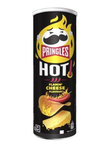 Pringles Chips with cheese and chili flavor