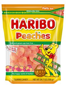 HARIBO fruit gums with peach flavor