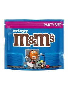 M&M’S milk chocolate with a rice centre in a sugar shell