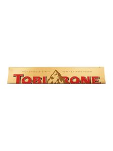 Toblerone Gold milk chocolate bar with honey and almond nougat