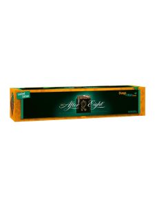 After Eight dark chocolates with pepermint filling with orange flavour