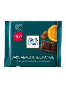Ritter Sport Dark Chocolate with Almond & Orange
