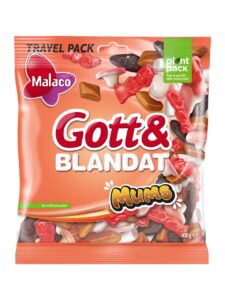 Malaco mix bag with wine gum, licorice and drops