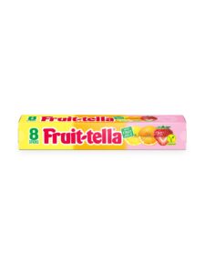 Fruittella Jumbostick Summerfuits vegan with Orange, Strawberry and Lemon taste.