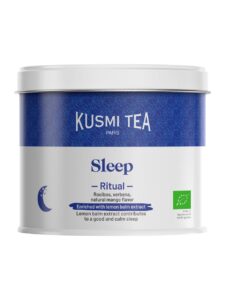 Kusmi Ritual Sleep organic rooibos tea in a tin