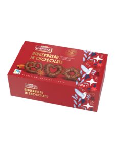Lambertz hearts/stars/pretzels gingerbread milk chocolate with dark chocolate decor