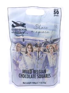 Starbrook sharing bag with chocolate filled squares