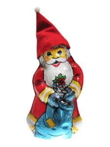 WAWI milk chocolate Santa Claus with felt hat