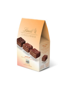 Lindt individually wrapped mixed chocolate wafers in a paper bag