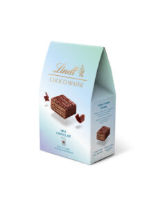 Lindt individually wrapped chocolate-filled wafers coated in milk chocolate in a paper bag