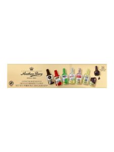 Anthon Berg chocolate bottles filled with spirits and fruit juice concentrates