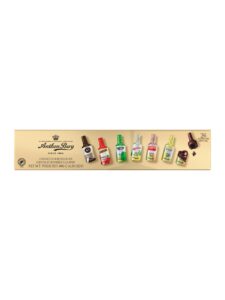 Anthon Berg chocolate bottles filled with spirits and fruit juice concentrates