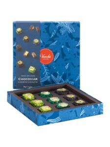 Venchi assorted chocolates in a box