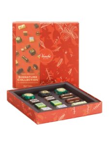 Venchi assorted chocolates in a box