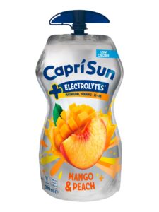 Capri Sun Mango & Peach + Electrolytes with screw cap