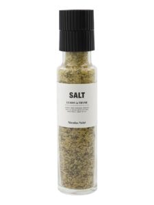Nicolas Vahé salt mill with thyme and lemon flavor