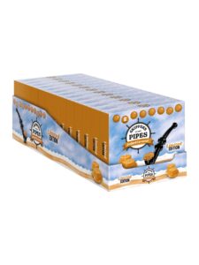 Skipper's Pipes licorice with salted caramel flavor in a box