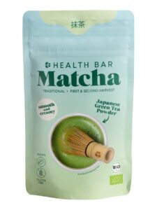 HEALTH BAR ground matcha in a bag
