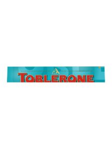 Toblerone milk chocolate bar with salted caramelized almonds