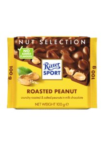 Ritter Sport Milk chocolate bar with roasted and salted pieces of peanuts