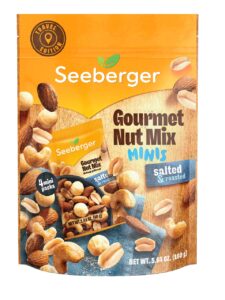 Seeberger mix of salted and roasted nuts and almonds in mini packs