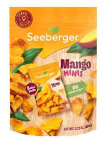Seeberger dried mango pieces in mini packs