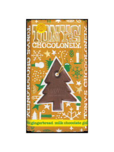 Tony's Chocolonely Milk chocolate bar with gingerbread pieces