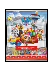 Paw Patrol multipack containing mini bags of vegan fruit gummies