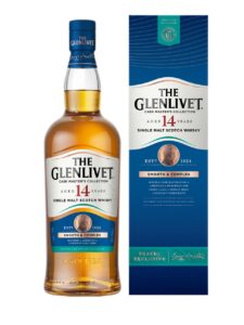 The Glenlivet 14YO Single Malt Scotch Whisky 40% 1L gift pack
